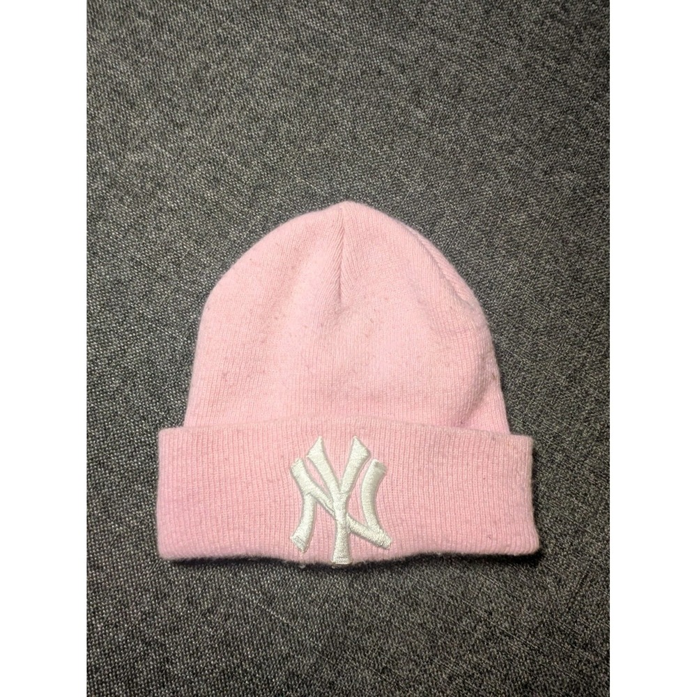 New York Yankees MLB Baseball‎ Pink Beanie Hat Sports Tag less Cap